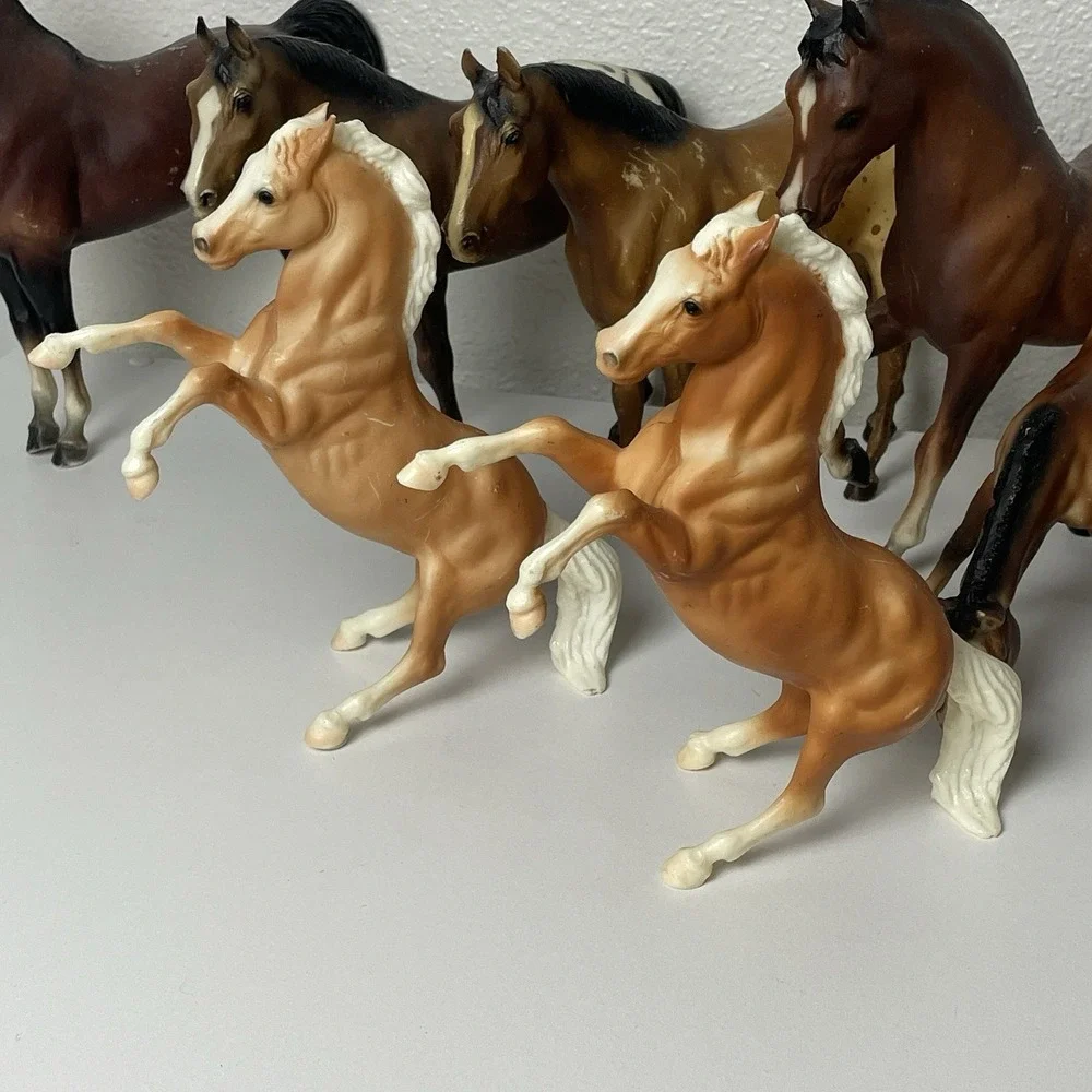 Vintage BREYER Horses Toy Model Figures Mixed LOT of 12 Various Sizes